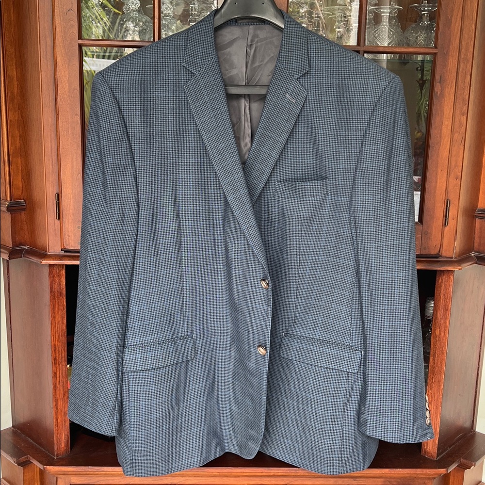 Ralph Lauren Blue Checkered Blazer